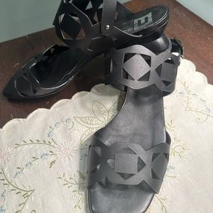 Emanuele Crasto Black Sandals